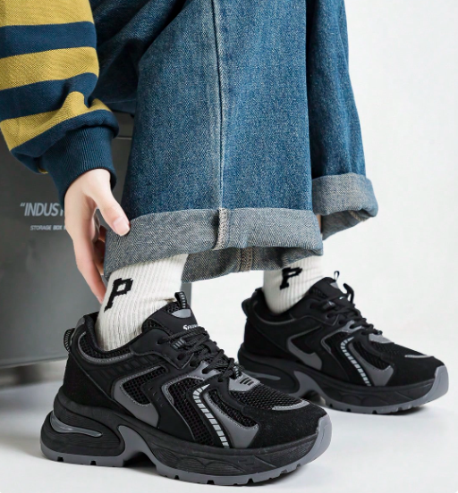 👟✨Sneakers Grises Alan Vincent | Estilo Urbano + Altura