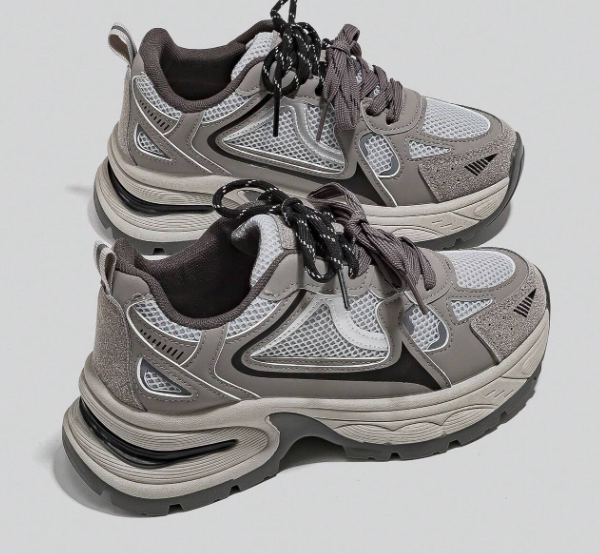 👟✨Sneakers Grises Alan Vincent | Estilo Urbano + Altura